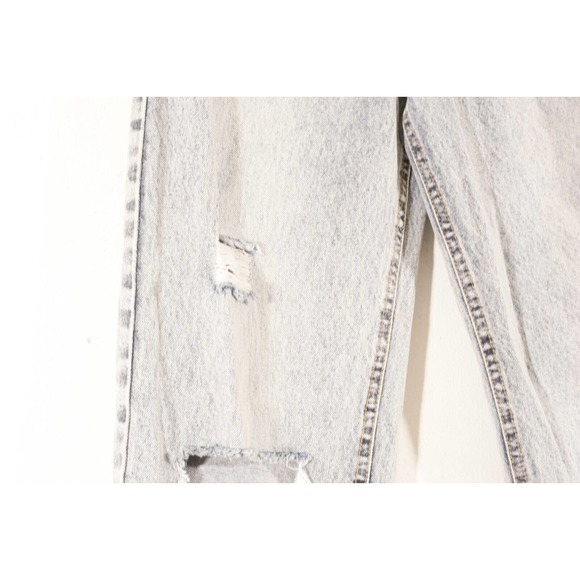 Nasty Gal Collection Acid Wash Ankle Slit Mom Style Denim Jeans US 1 - Picture 7 of 16